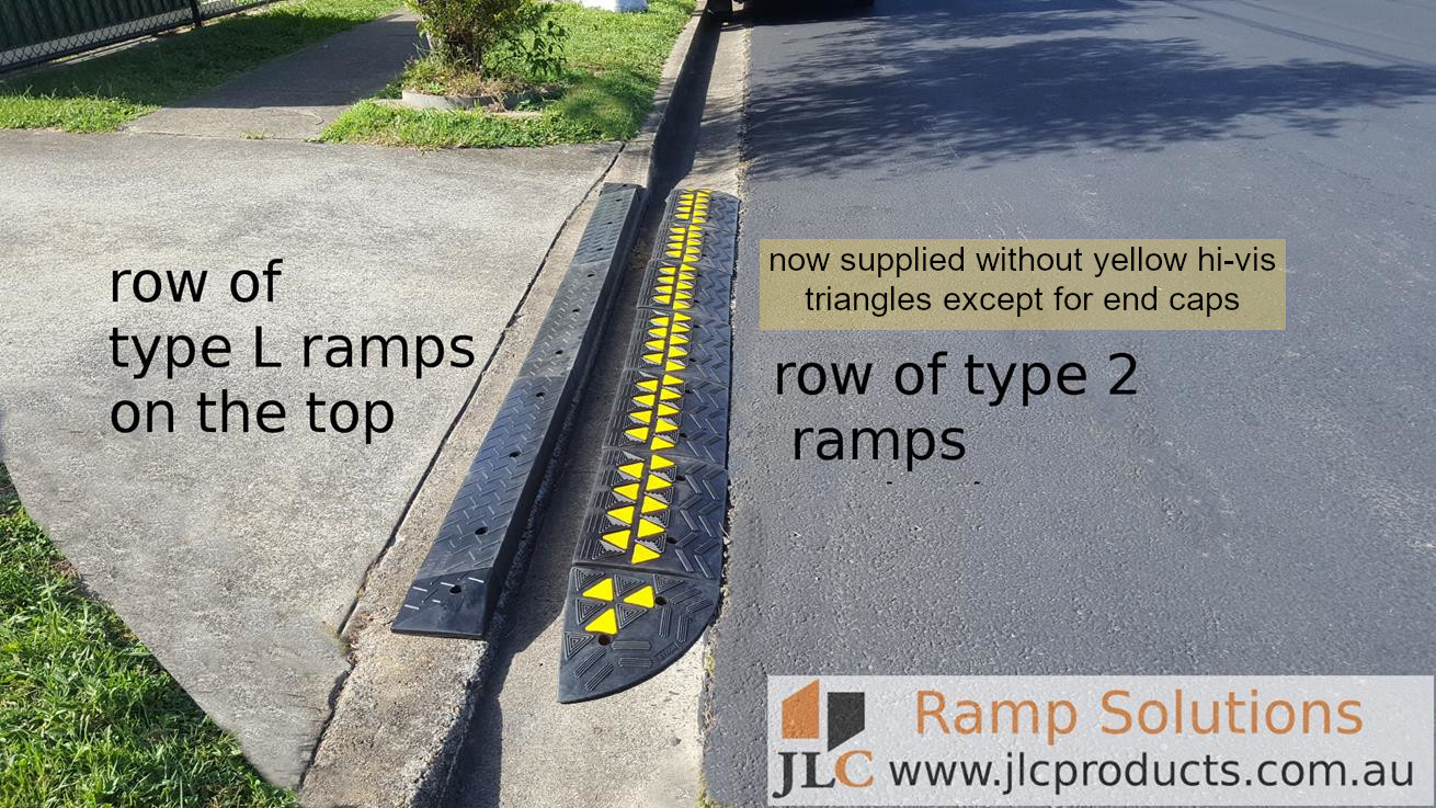 gutter ramps to prevent cars bottoming out